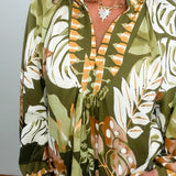 Olive Muse Border Print Blouse - Jessi Jayne Boutique