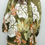 Olive Muse Border Print Blouse - Jessi Jayne Boutique