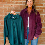 Corduroy Button - Down Shirt - 2 Colors Available - Jessi Jayne Boutique