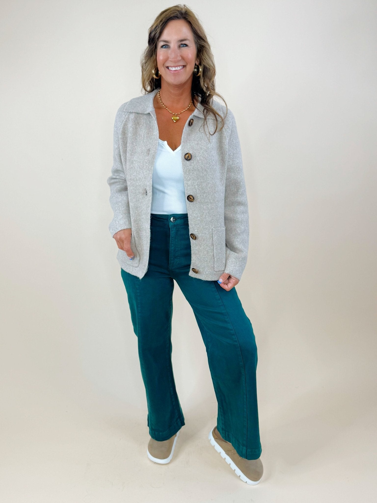 Fireside Charm Sweater Jacket - Jessi Jayne Boutique