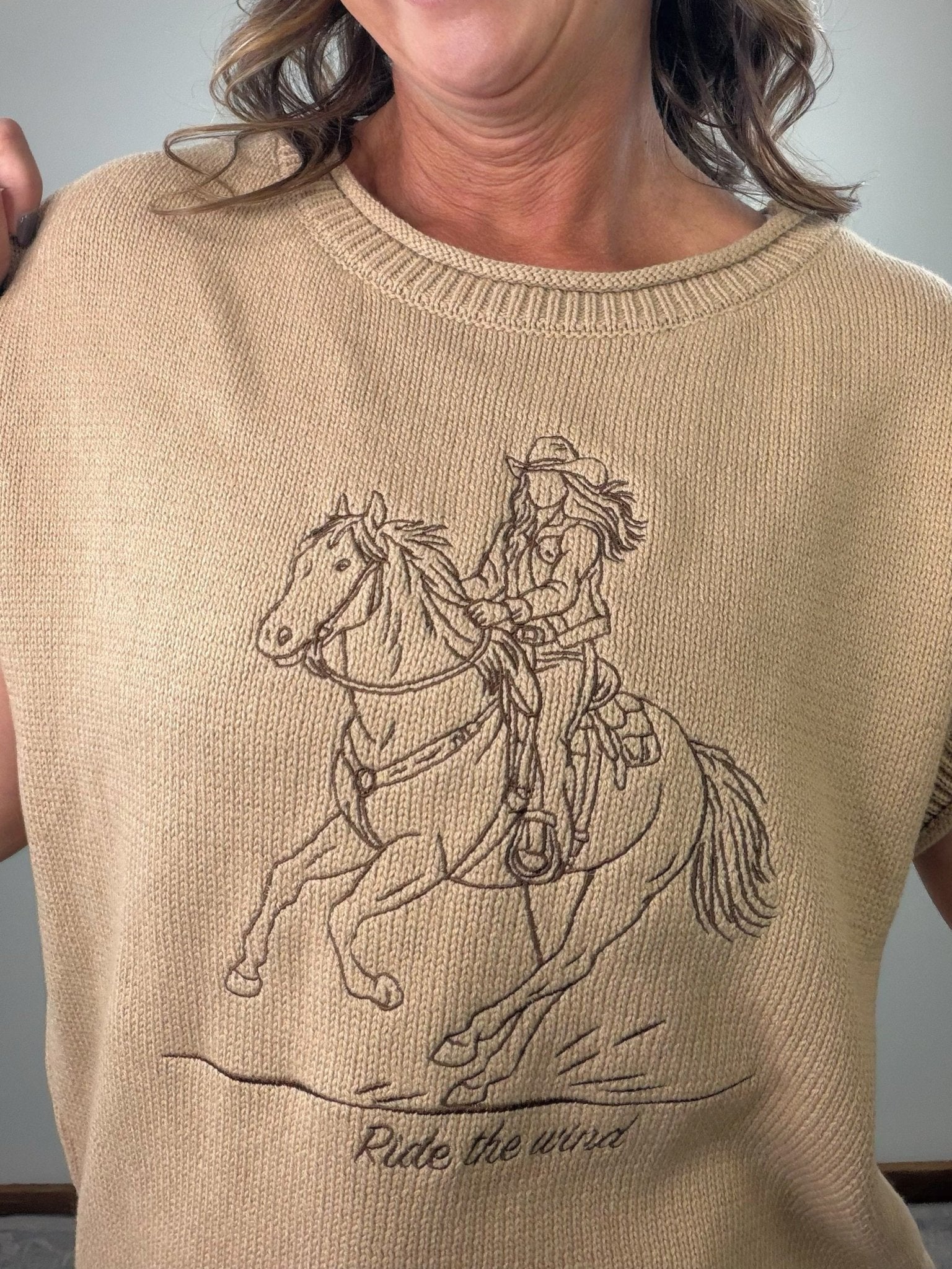 Ride the Wind Western Sweater Top - Jessi Jayne Boutique