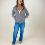 Latte Love Zip Up Sweater Hoodie - Jessi Jayne Boutique