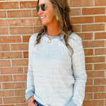 Silver Lining Knit Long Sleeve Top - Jessi Jayne Boutique