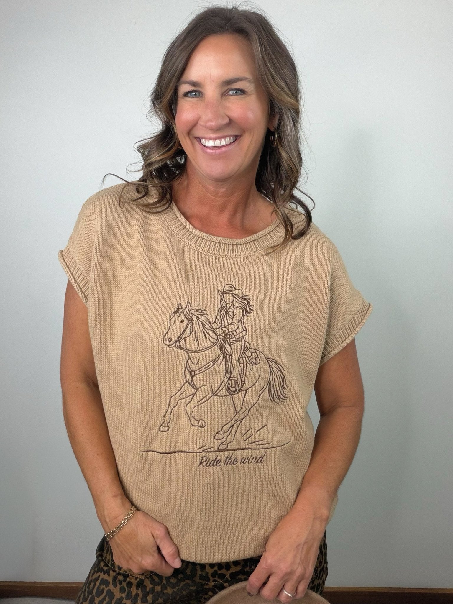 Ride the Wind Western Sweater Top - Jessi Jayne Boutique