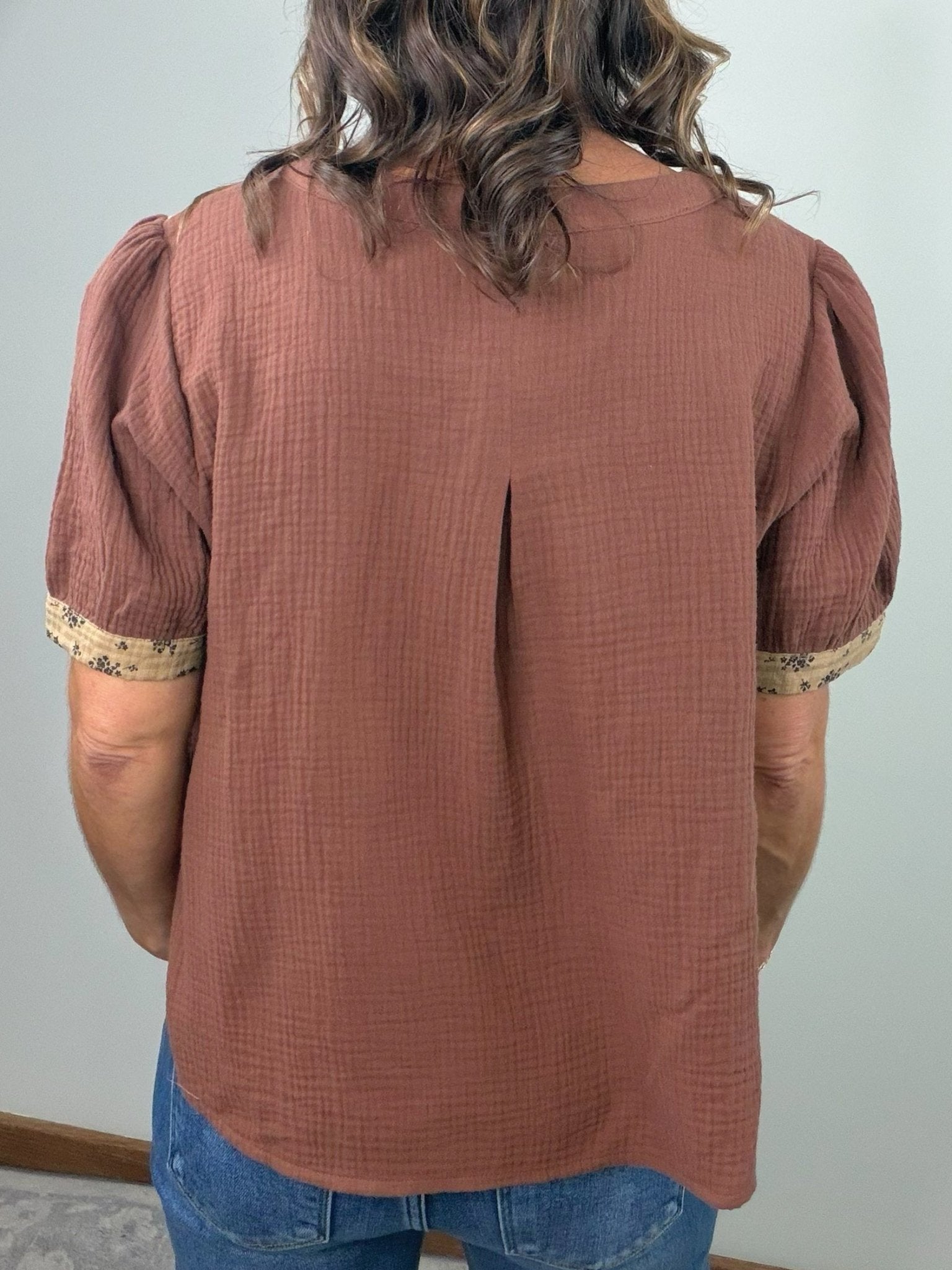 Cotton Fields Henley Top - Jessi Jayne Boutique