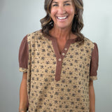 Cotton Fields Henley Top