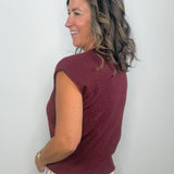 Wine Country Button Front Sweater Top