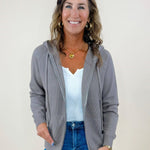 Latte Love Zip Up Sweater Hoodie - Jessi Jayne Boutique
