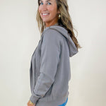 Latte Love Zip Up Sweater Hoodie - Jessi Jayne Boutique