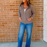 Latte Love Zip Up Sweater Hoodie - Jessi Jayne Boutique
