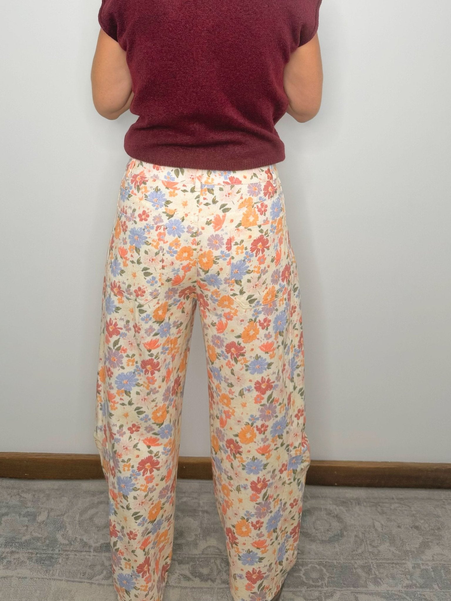 Wildflower Way Barrel Pants - Jessi Jayne Boutique