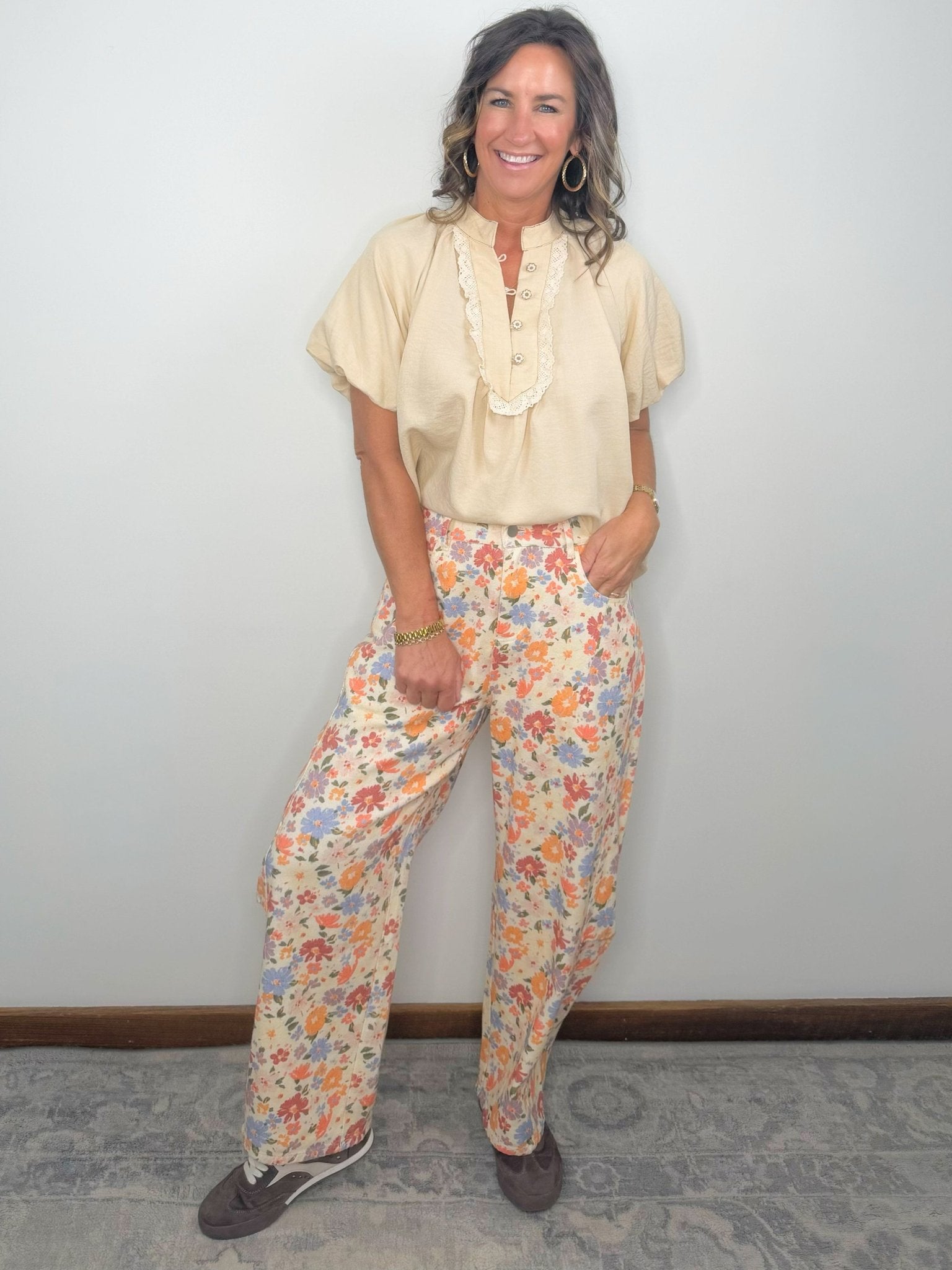 Wildflower Way Barrel Pants - Jessi Jayne Boutique