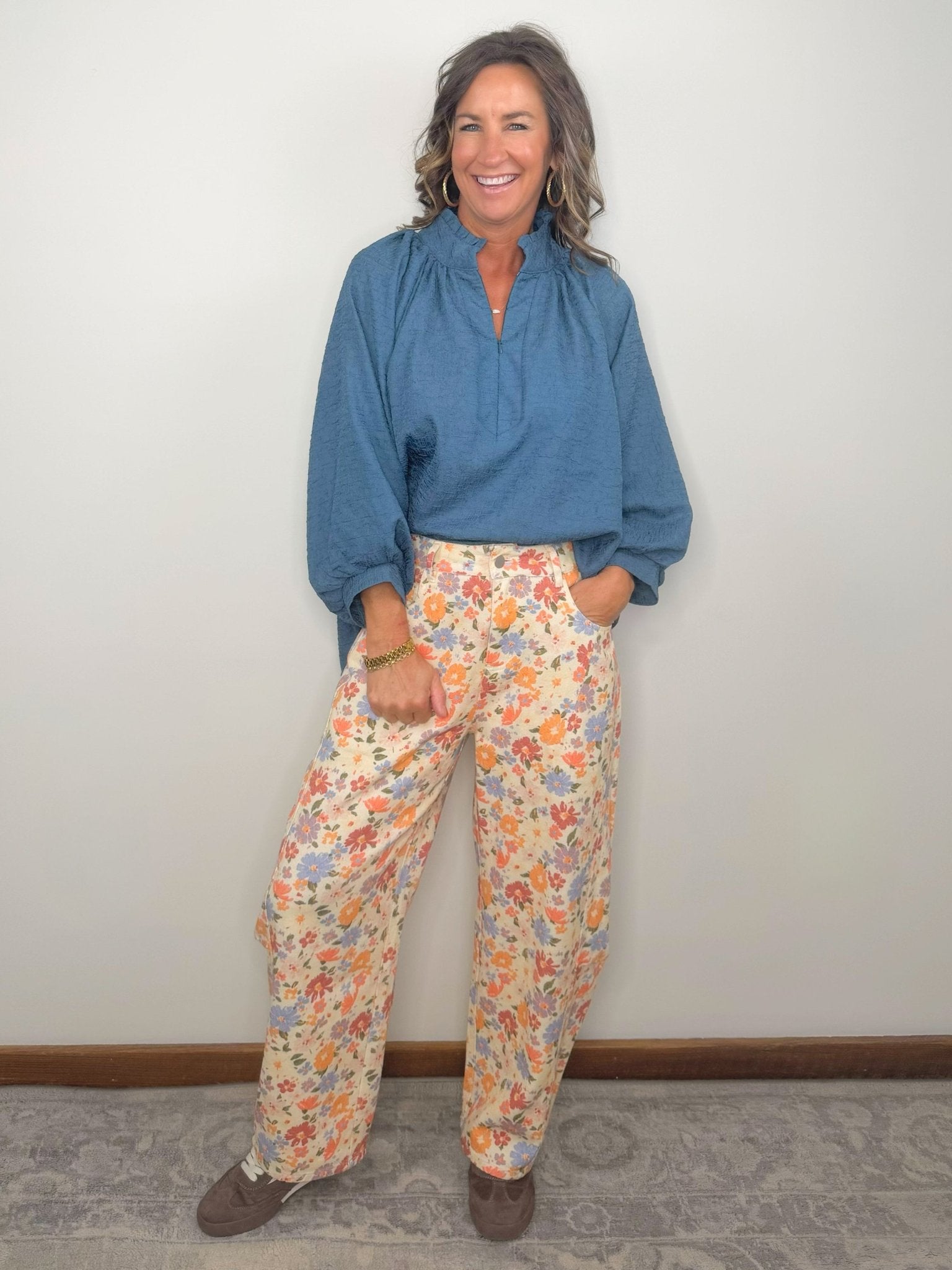 Wildflower Way Barrel Pants - Jessi Jayne Boutique