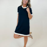 Contrast Trim Knit Dress - Jessi Jayne Boutique