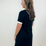 Contrast Trim Knit Dress - Jessi Jayne Boutique