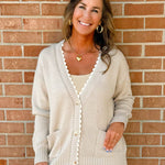 Ruffle Edge Knit Cardigan - Jessi Jayne Boutique