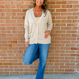 Ruffle Edge Knit Cardigan - Jessi Jayne Boutique