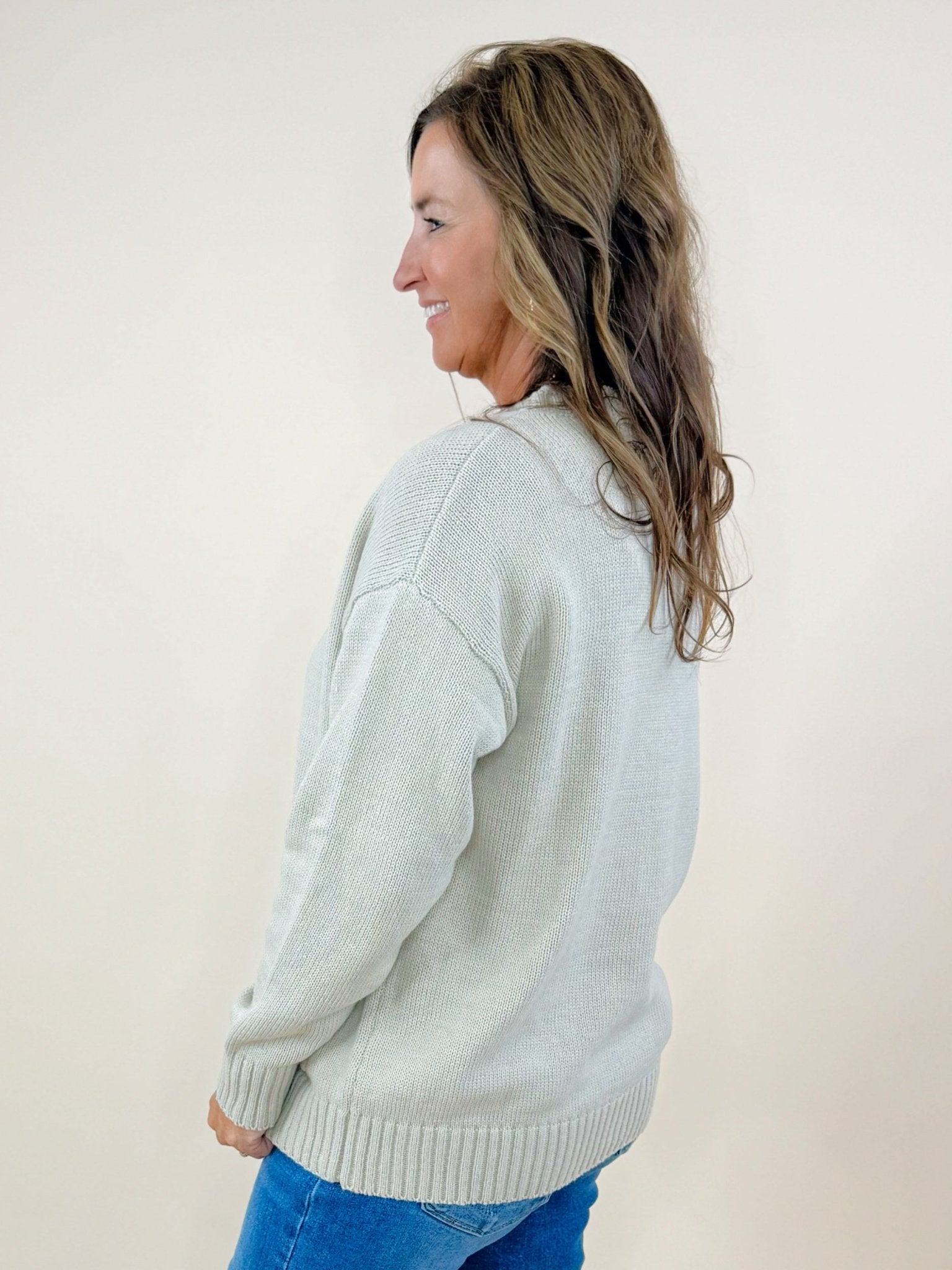 Ruffle Edge Knit Cardigan - Jessi Jayne Boutique