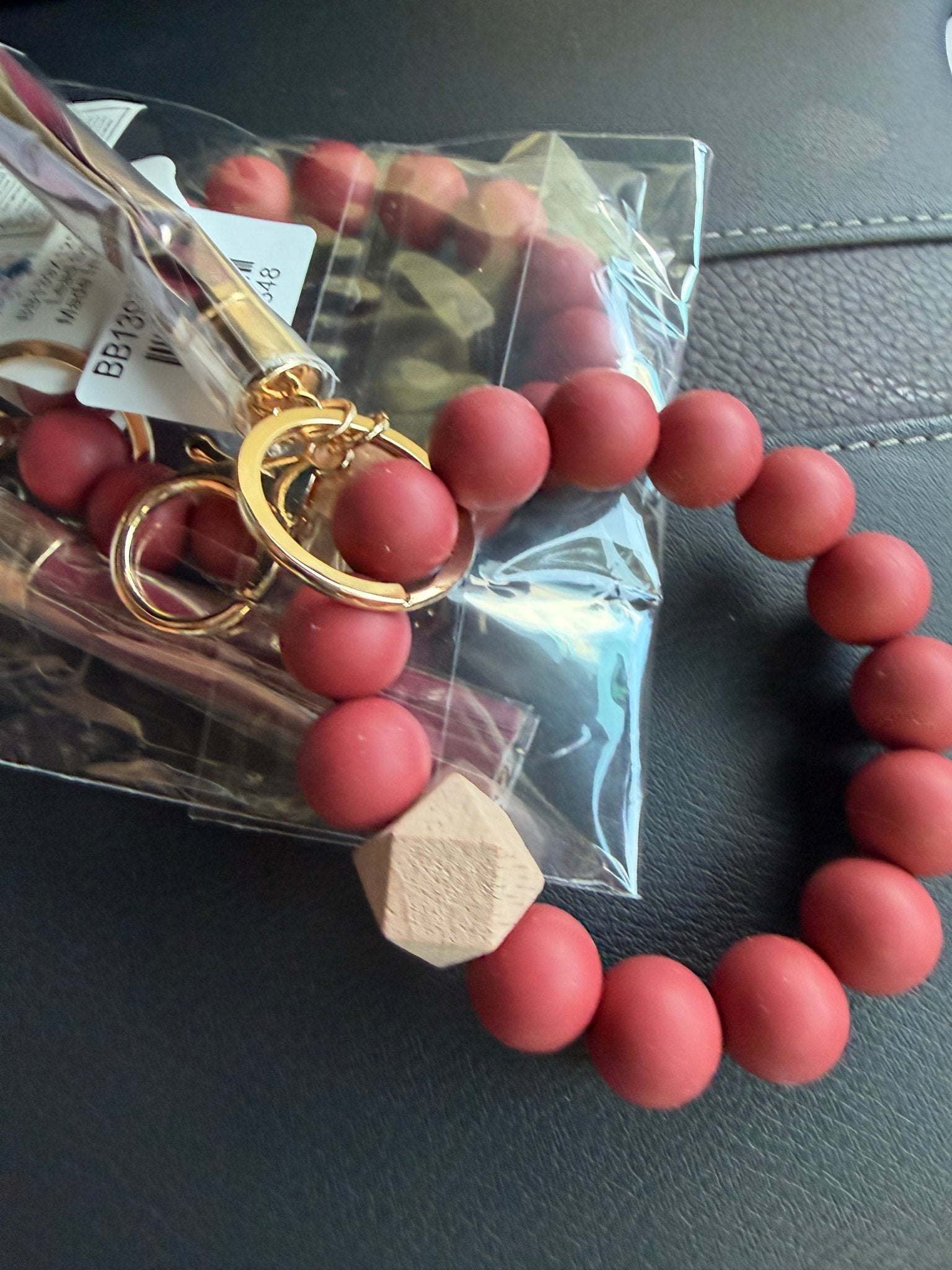 Silicone Beaded Wristlet Keychain - Jessi Jayne Boutique