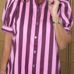 Plum Parade Stripe Dress - Jessi Jayne Boutique