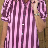 Plum Parade Stripe Dress - Jessi Jayne Boutique