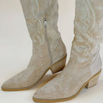 Miim Giada Beige Western Knee - High Boot - Jessi Jayne Boutique