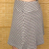 Brown Gingham Skort