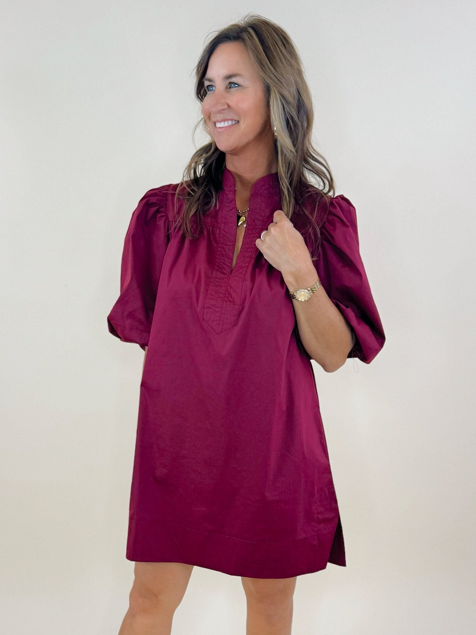 Scarlett Bubble Sleeve Mini Dress - Jessi Jayne Boutique