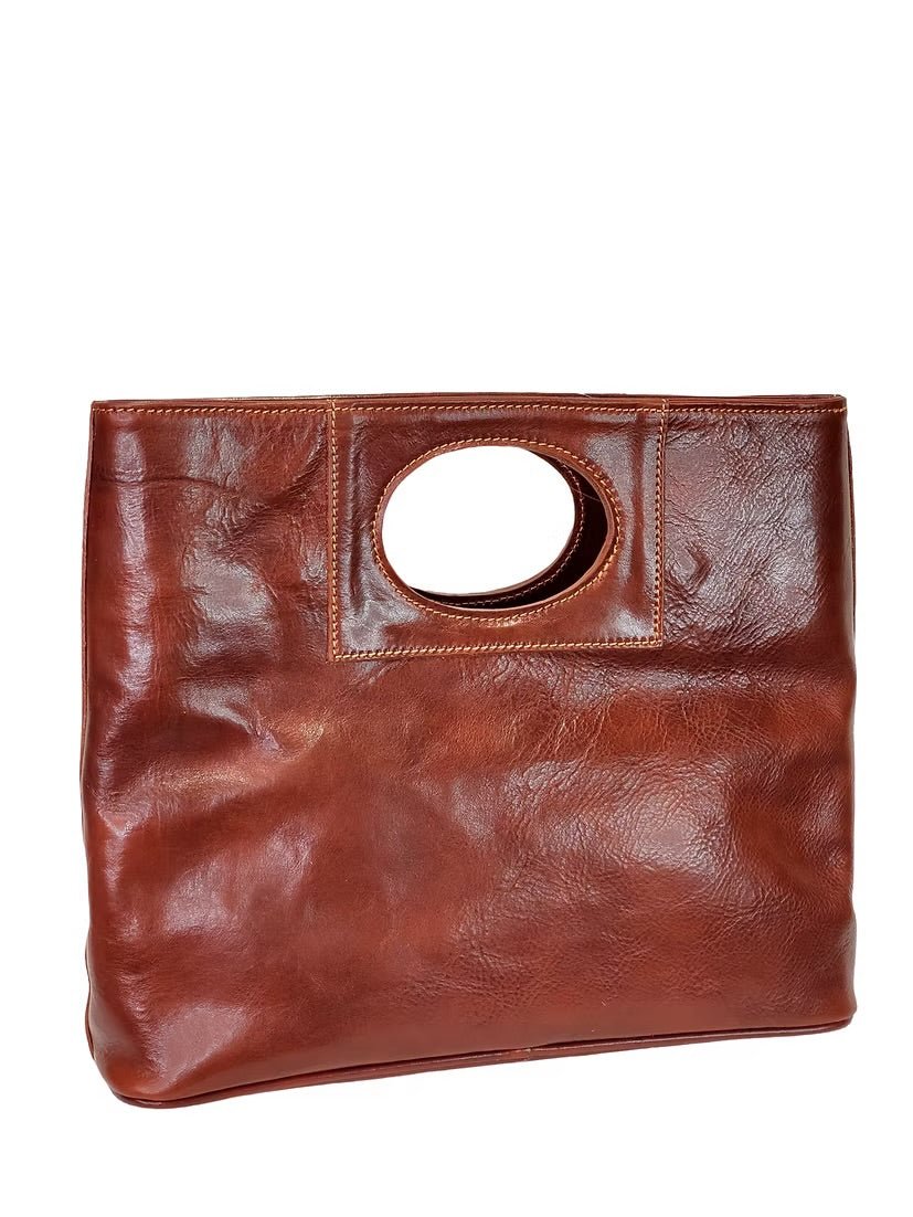 Clarissa Chocolate Medium Handbag - Jessi Jayne Boutique