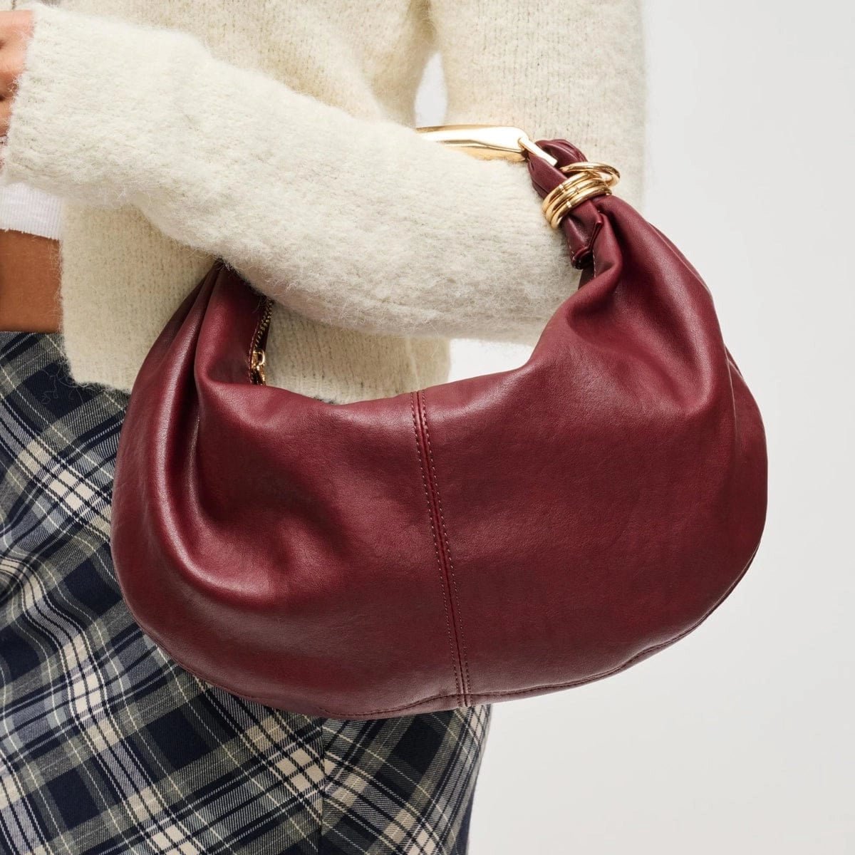 Carrie Gold Handle Crossbody Bag - Jessi Jayne Boutique