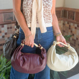 Carrie Gold Handle Crossbody Bag