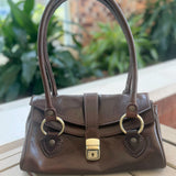 Marzia Espresso Small Shoulder Bag