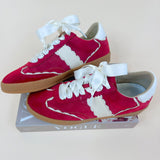 Miim Dixie Red Lace - Up Sneaker - Jessi Jayne Boutique