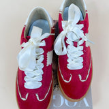Miim Dixie Red Lace - Up Sneaker - Jessi Jayne Boutique