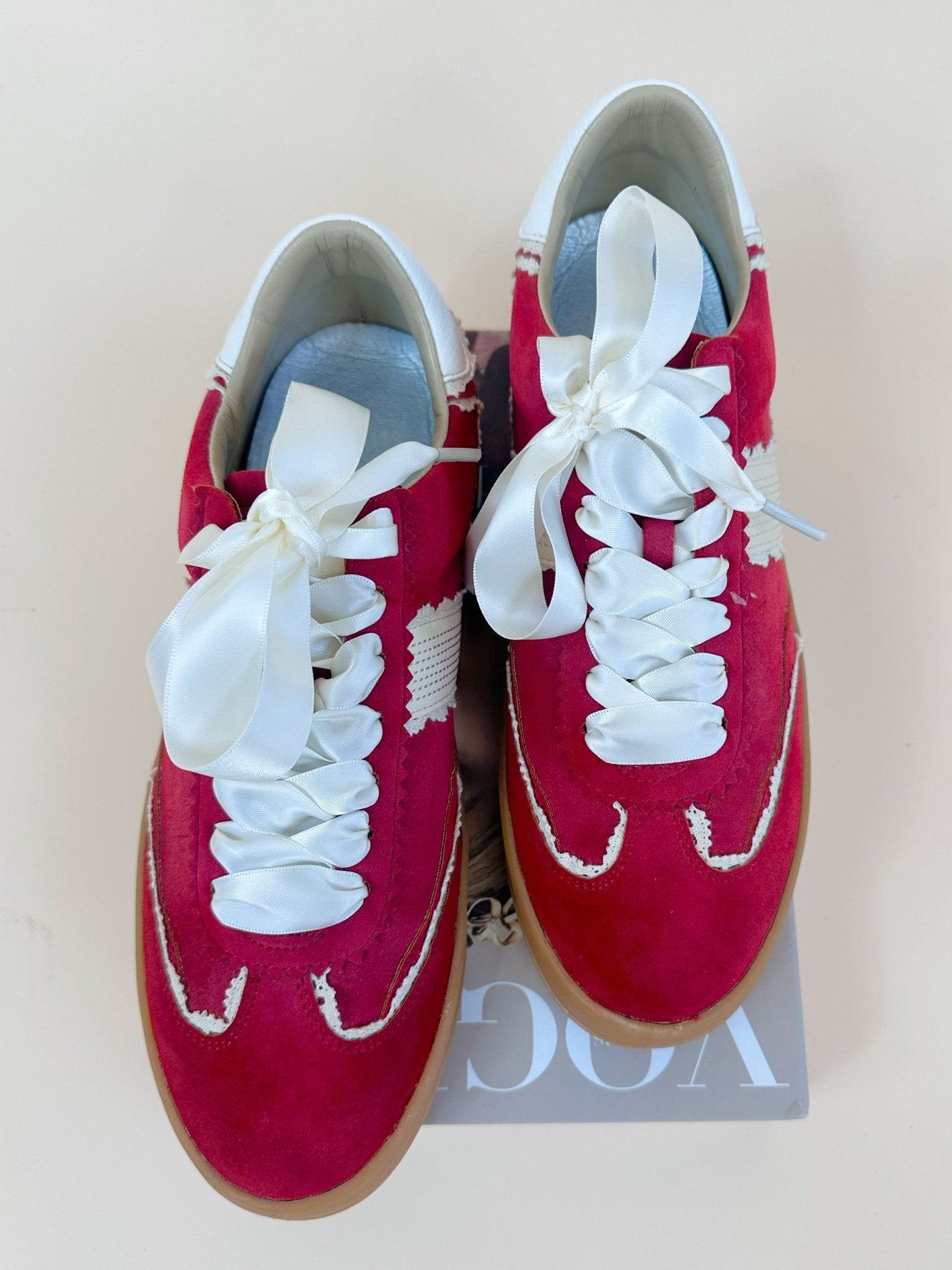 Miim Dixie Red Lace - Up Sneaker - Jessi Jayne Boutique