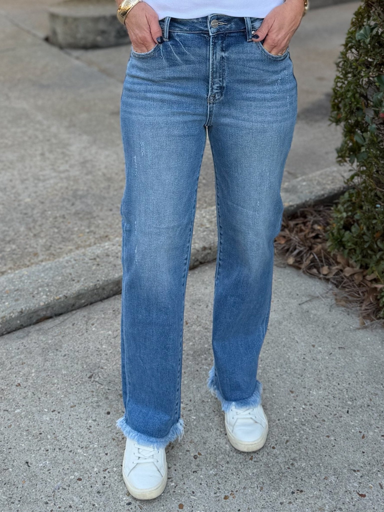 Risen Fray It Forward Crop Jeans - Jessi Jayne Boutique