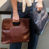 Clarissa Chocolate Medium Handbag
