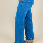 Risen Breezy Edge Cropped Wide Leg Jeans - Jessi Jayne Boutique