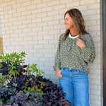 Clara Vine Print Filigree Blouse - Jessi Jayne Boutique