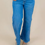 Risen Breezy Edge Cropped Wide Leg Jeans - Jessi Jayne Boutique