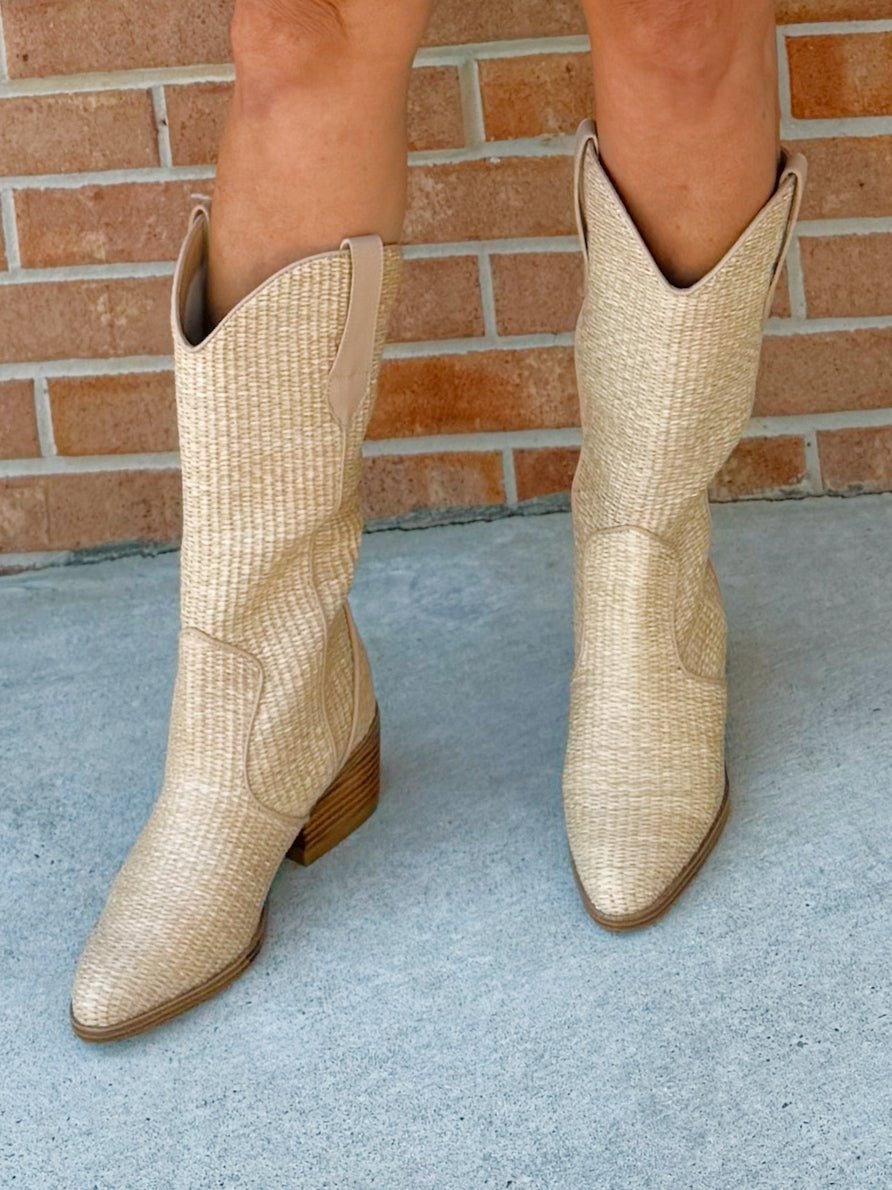 Mia Jenah Natural Western Boot - Jessi Jayne Boutique
