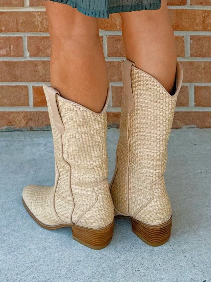 Mia Jenah Natural Western Boot - Jessi Jayne Boutique