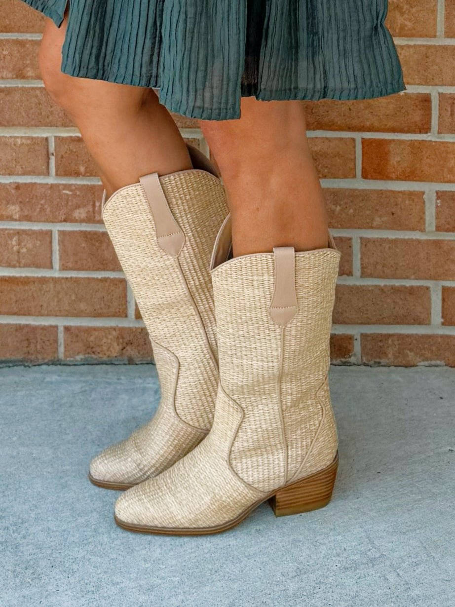 Mia Jenah Natural Western Boot - Jessi Jayne Boutique