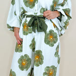 Florencia Wide Leg Long Sleeve Floral Set - Jessi Jayne Boutique