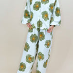 Florencia Wide Leg Long Sleeve Floral Set - Jessi Jayne Boutique