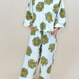 Florencia Wide Leg Long Sleeve Floral Set - Jessi Jayne Boutique