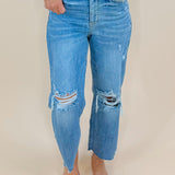 Judy Blue Everyday Edge Crop High Waist Wide Leg Jeans - Jessi Jayne Boutique