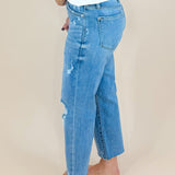 Judy Blue Everyday Edge Crop High Waist Wide Leg Jeans - Jessi Jayne Boutique