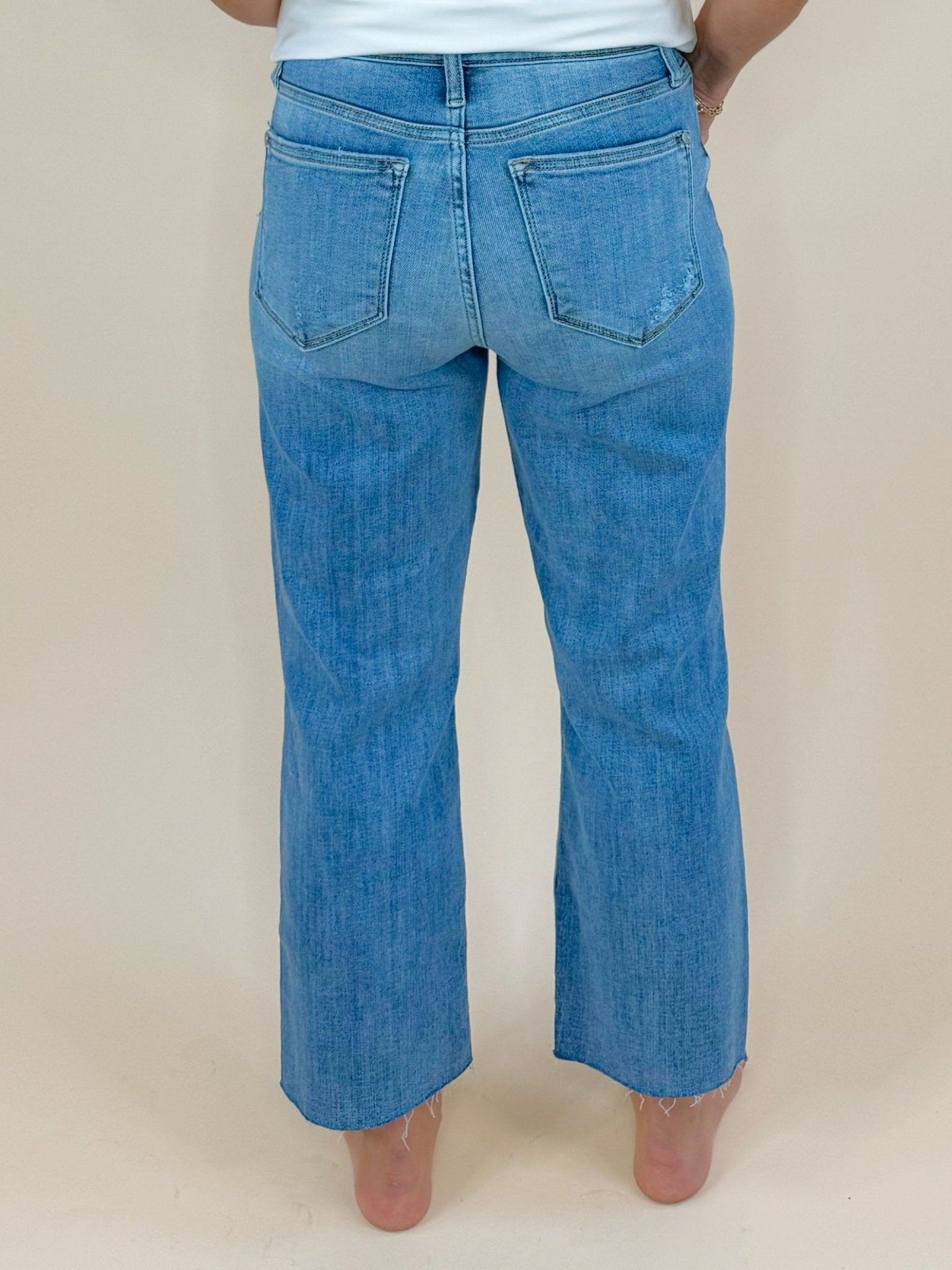 Judy Blue Everyday Edge Crop High Waist Wide Leg Jeans - Jessi Jayne Boutique