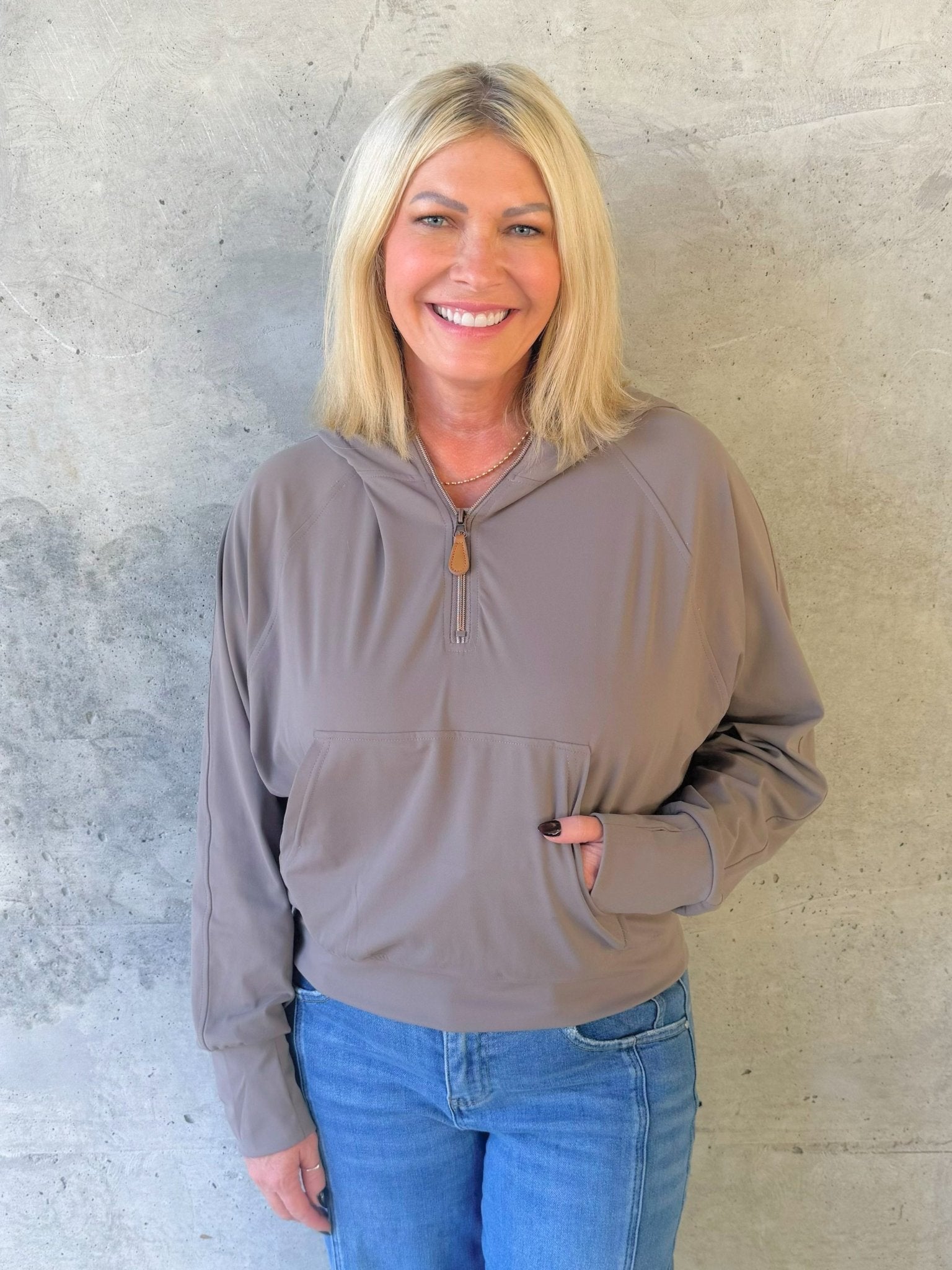 Birdie Quarter Zip Pullover - Jessi Jayne Boutique